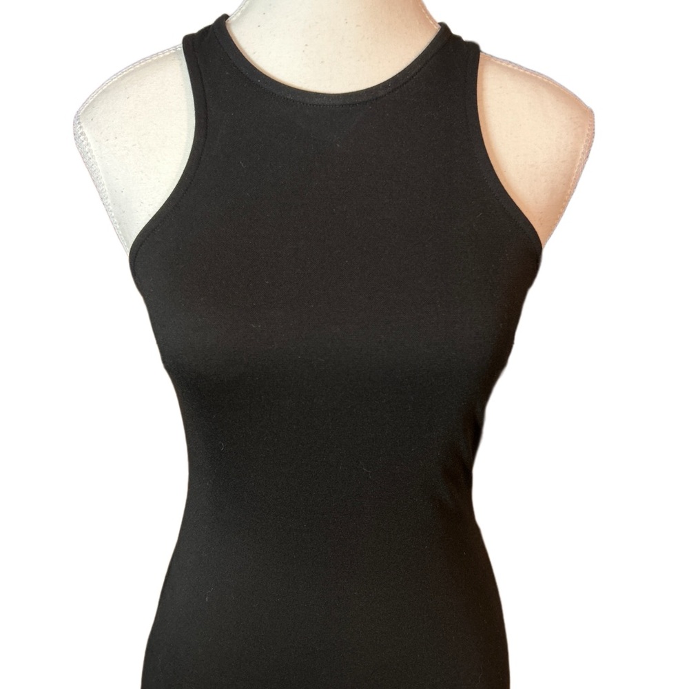 VICI Sleeveless Knit Black Bodycon Midi Dress - Picture 4 of 11